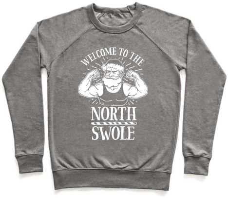 Welcome To The North Swole Pullover - Sweater With A Crown (484x484), Png Download