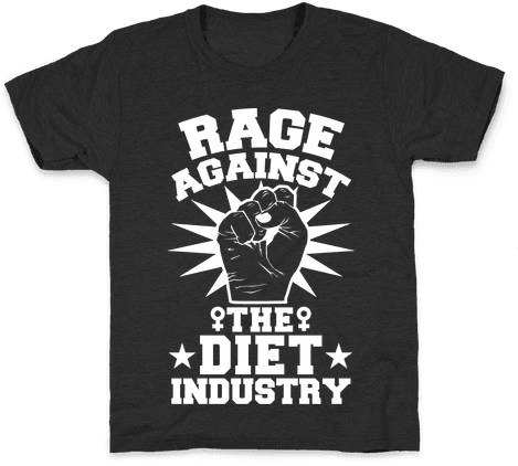 Rage Against The Diet Industry Kids T-shirt - T-shirt (484x484), Png Download