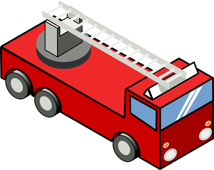 Fire Truck Secretlondon Iso Fire Engine Clip Art At - Fire Truck Vector Png (600x477), Png Download