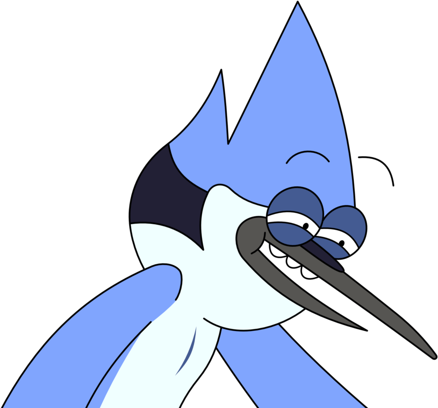 Mordecai R Pe Face By Kol98-d6dhbh4 - Mordecai Regular Show Face (1024x853), Png Download