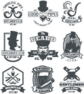 Set Of Vintage Gentleman Emblems, Labels - Graduate Class Logo Vector (360x360), Png Download