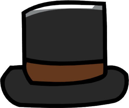 Black Top Hat Png Top Hat Png Pictures To Pin On Pinterest - Scribblenauts Hats (441x370), Png Download