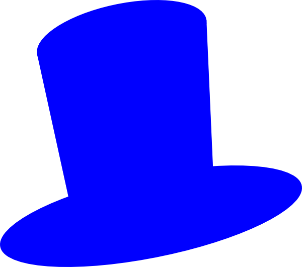 Magician - Blue Top Hat Clipart (600x531), Png Download