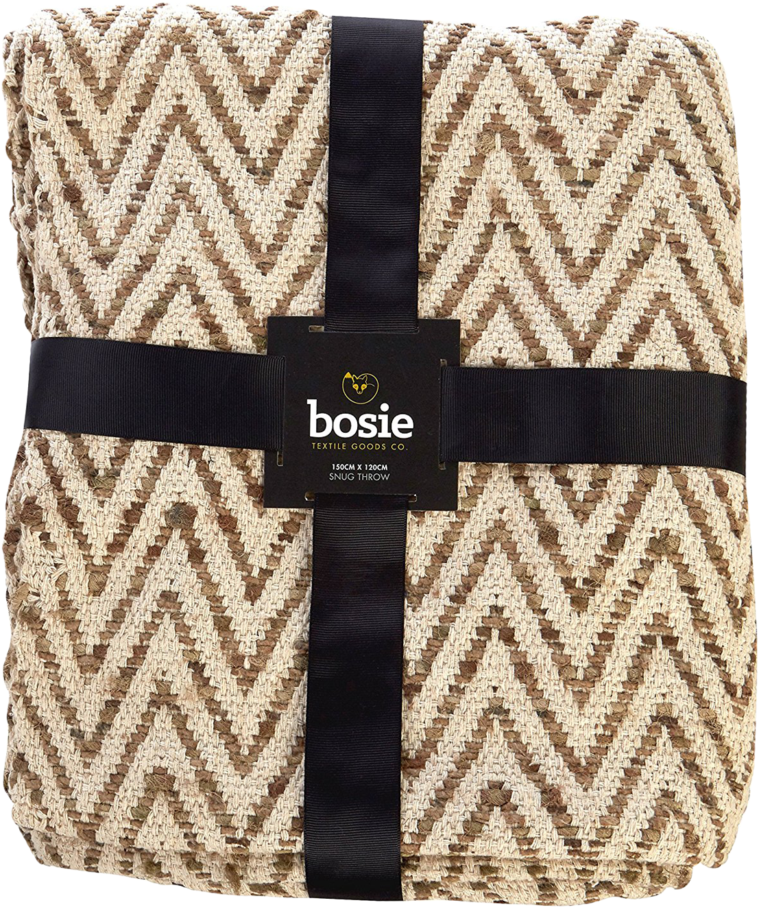 Chevron Chevron - Premier Housewares Bosie Woven Chevron Throw, Natural (1445x1605), Png Download