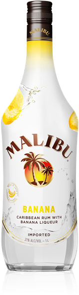 Made With - - Malibu Island Spiced Rum Liqueur (500x640), Png Download