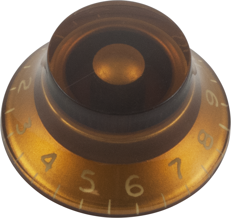 Top Hat, Gibson Style - Knob - Top Hat, Embossed Numbers, Gibson Style - Gold (800x756), Png Download