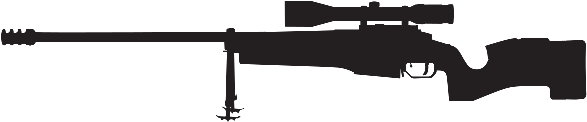 Sako Trg Silhouette - Phantom Forces Weapons (1280x548), Png Download
