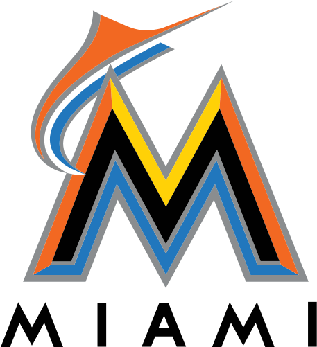 Miami Marlins Logo - Miami Marlins Logo Transparent (456x500), Png Download