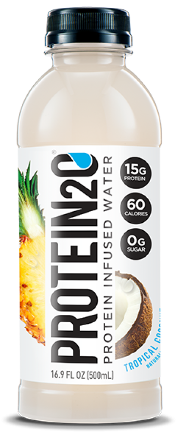 Tropical Coconut - Protein2o Low Calorie Whey Protein Drink, Tropical (266x600), Png Download