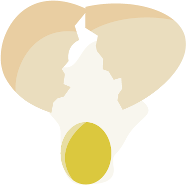 Image Cracked Vector Circle - Cracked Eggs Cartoon Transparent (396x418), Png Download
