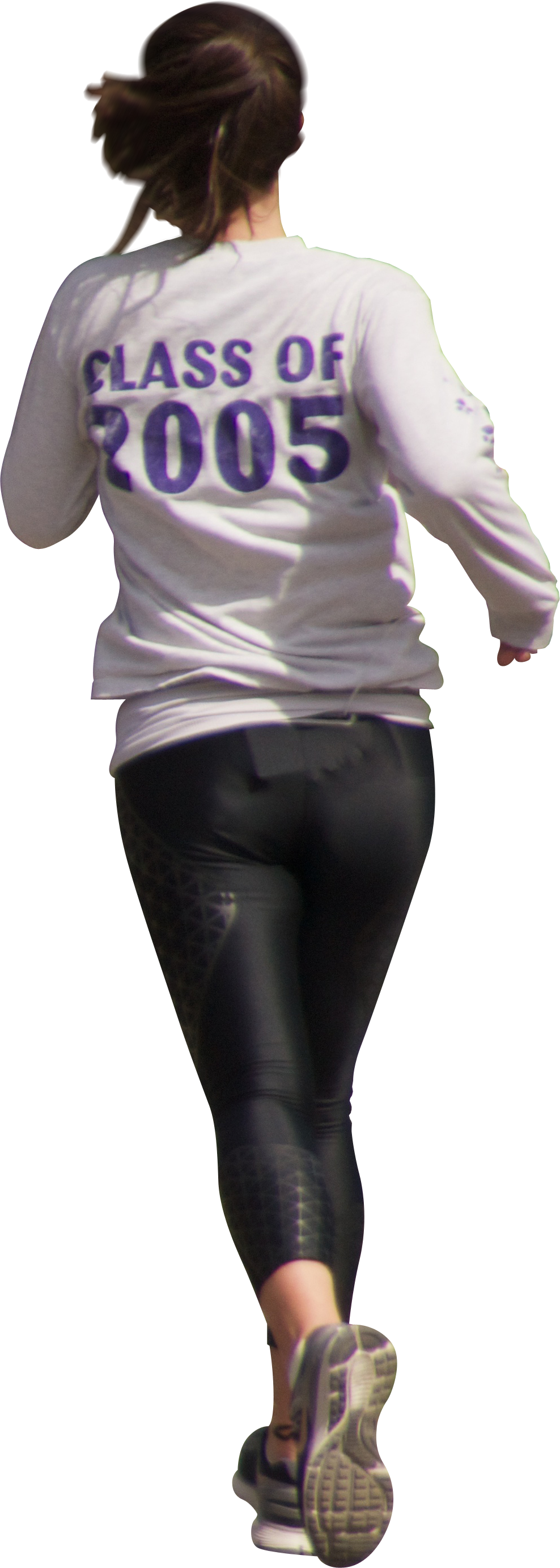 Download - Girl Jogging Png (988x2765), Png Download