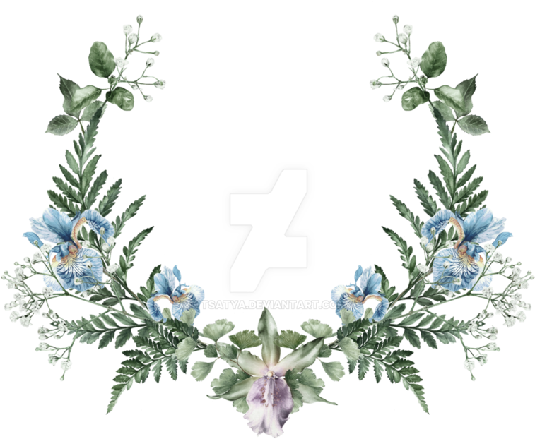 Download Transparent Leaf Wreath Png - Watercolor Leaves Wreath Png