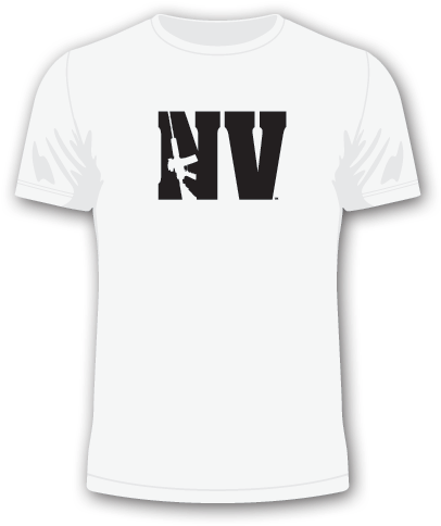Nevada Nv Ar 15 T Shirt Featuring Ar15 Rifle Silhouette - T-shirt (500x500), Png Download