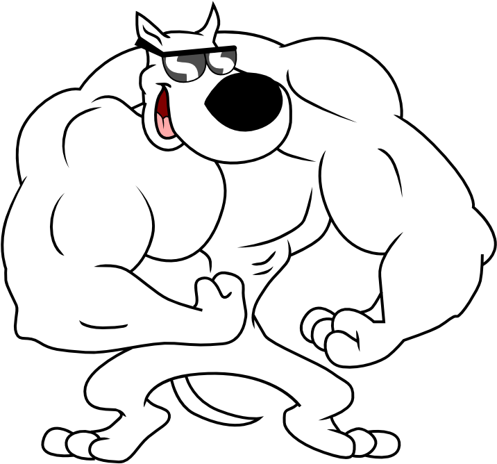 Arnold The Pit Bull (726x680), Png Download