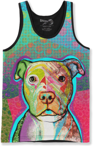 Pit Bull Passion - Golden Labrador Face - Unisex Tank / Sublimation / (600x600), Png Download