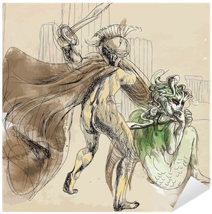 Greek Myth And Legends - Medusa And Perseus (400x400), Png Download