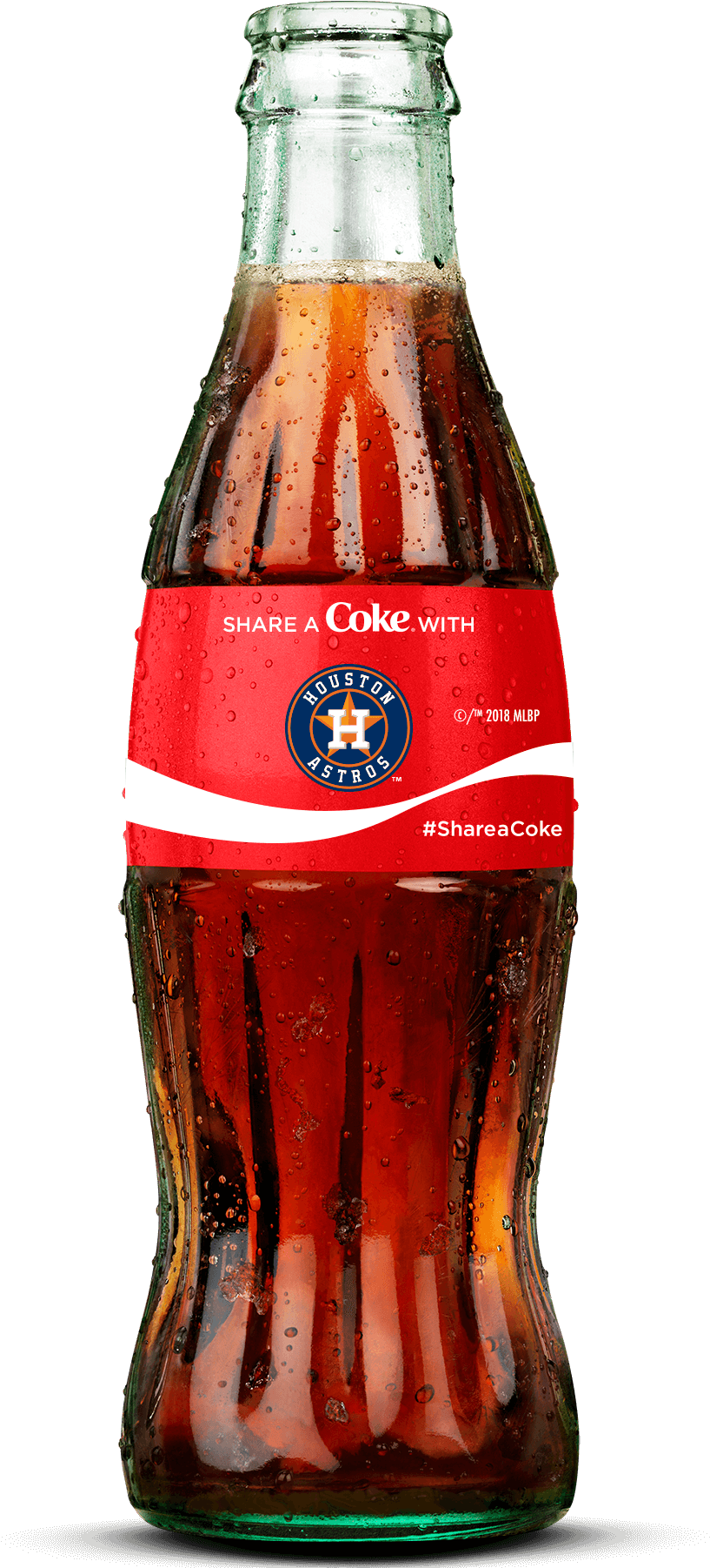 2017 Mlb® World Series Houston Astros Championship - Coca-cola Life - 8 Fl Oz Bottle (938x1811), Png Download