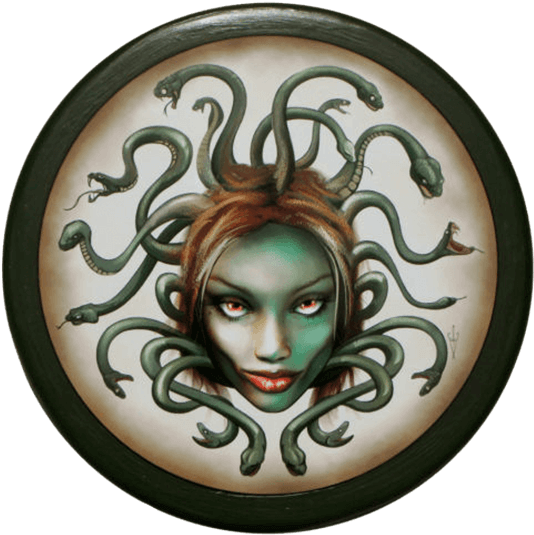 Wooden Medusa Buckler Shield - Ancient Greek Shields Medusa (555x555), Png Download