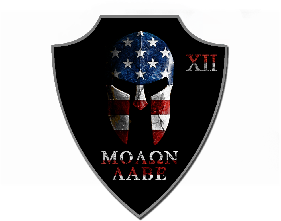 American Spartan Crest Decal - Blue Lives Matter (1000x1000), Png Download