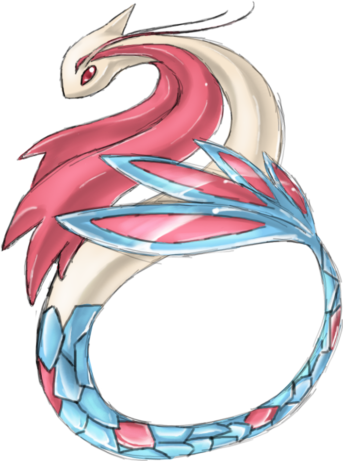 Pokemon Milotic Fanart - Pokemon Milotic (888x1051), Png Download