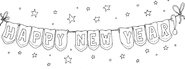 New Years Banner Png (600x226), Png Download