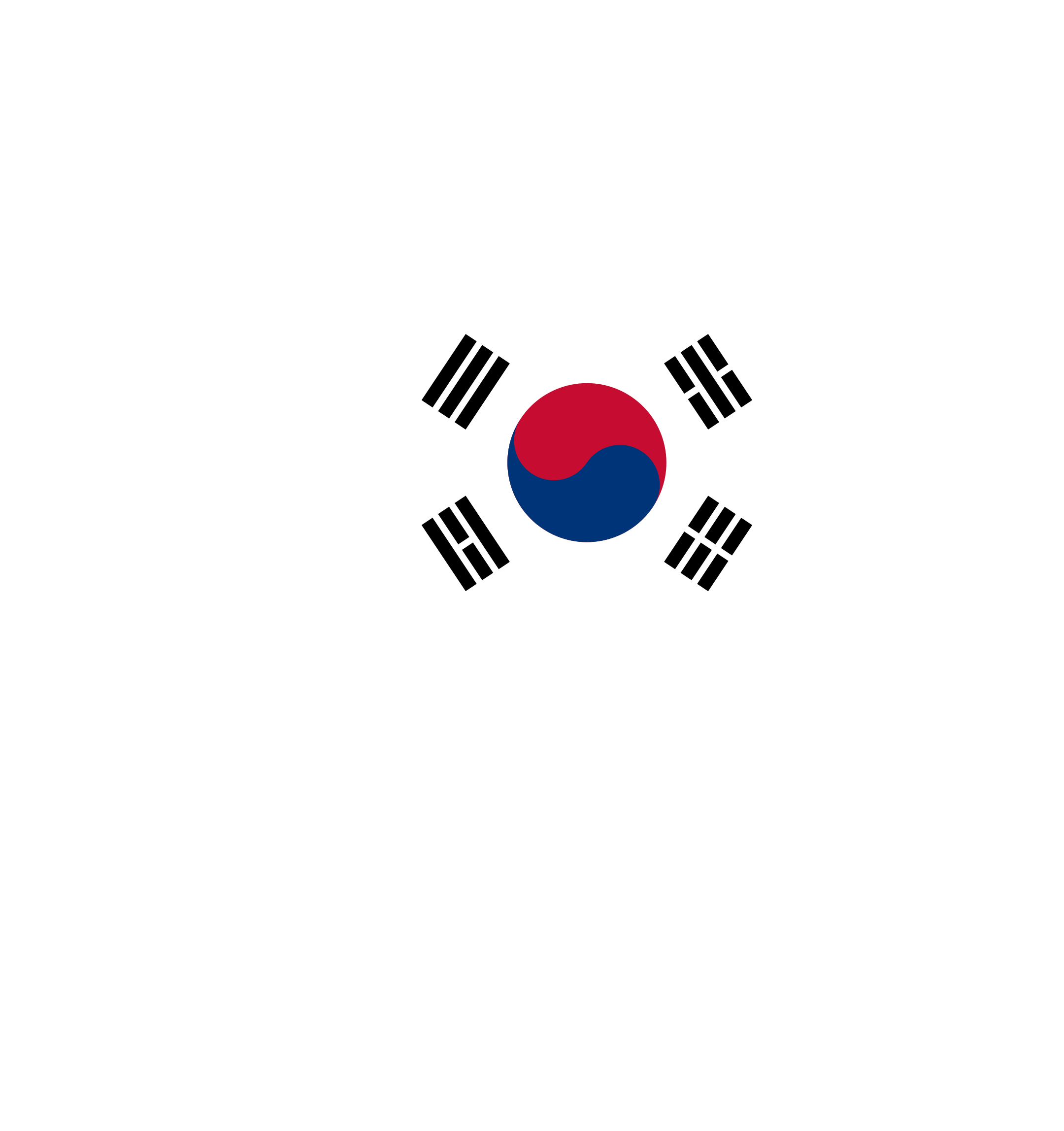 This Free Icons Png Design Of South Korea Map Flag (2160x2296), Png Download