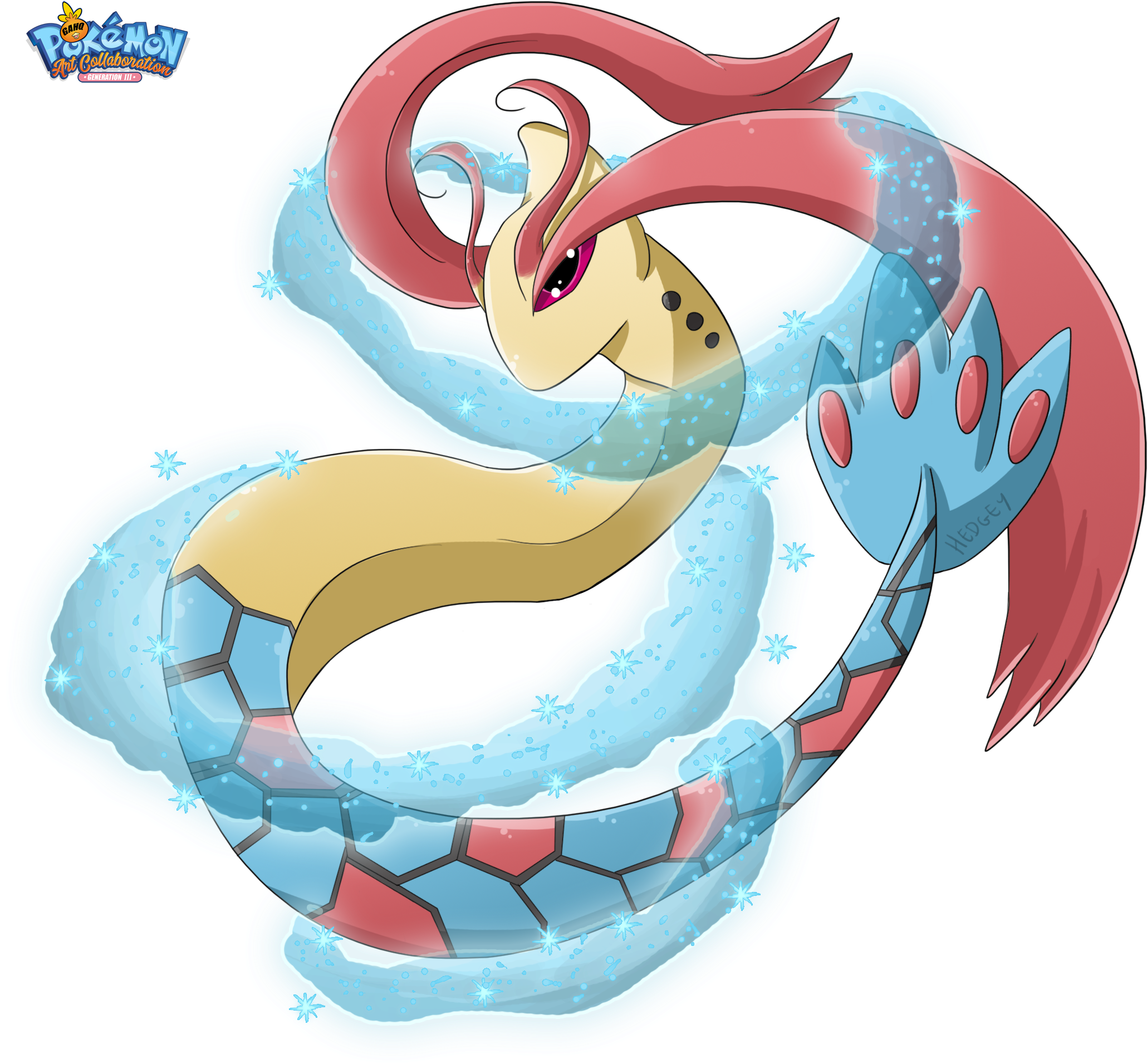 #350 Milotic In Our Pokemon Generation Iii Art Tribute - Pokémon (2090x1955), Png Download