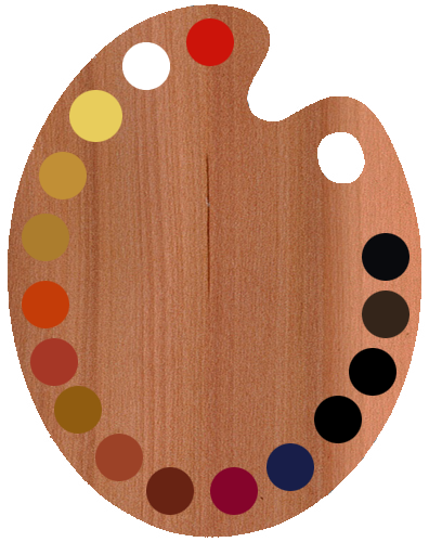 Medusa Palette Realistic - Tavolozza Colori Png (396x500), Png Download