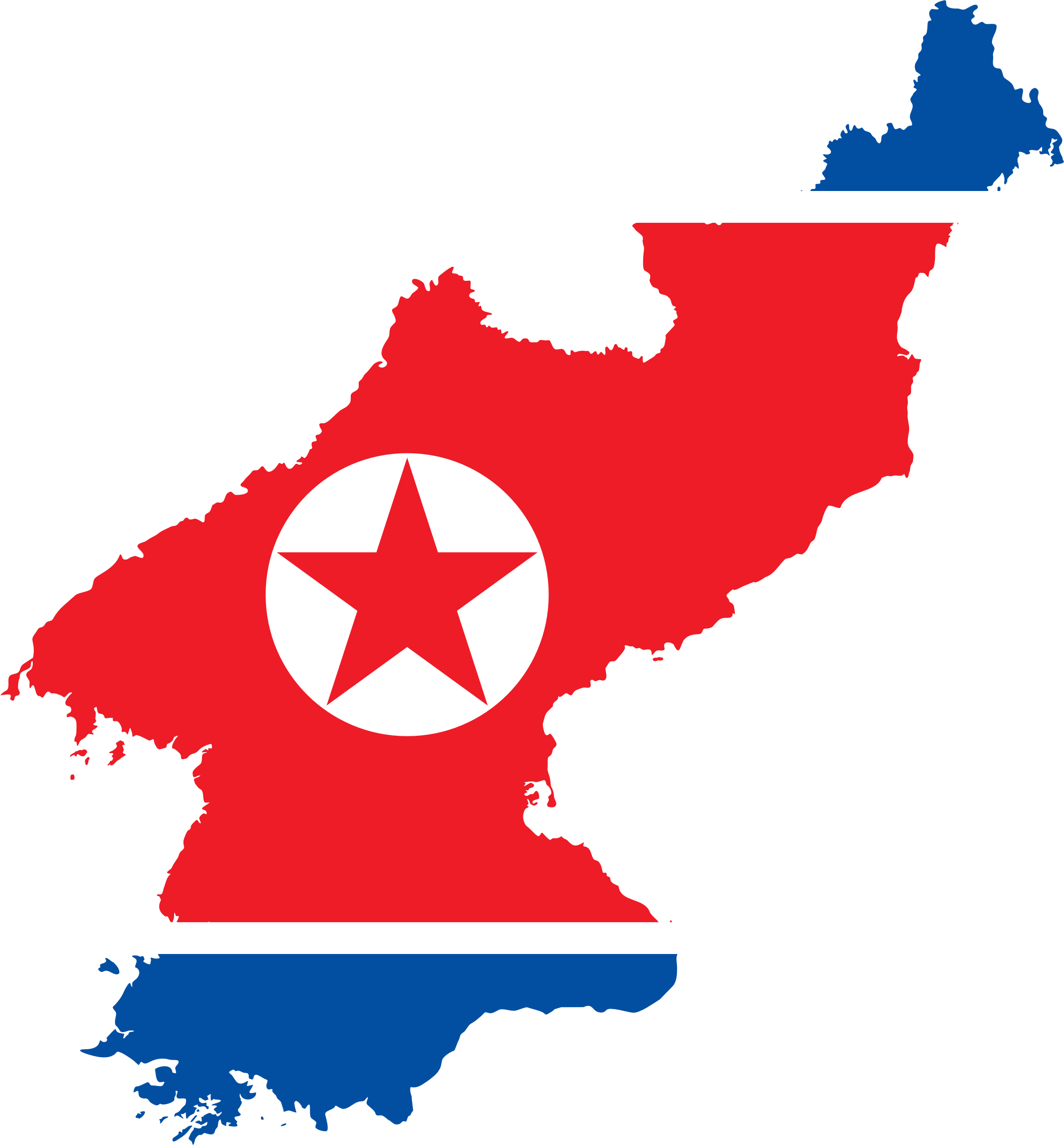 This Free Icons Png Design Of North Korea Map Flag (2144x2308), Png Download
