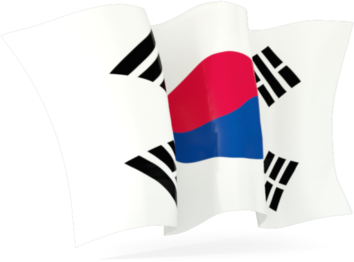 South Korea Moving Flag (640x480), Png Download