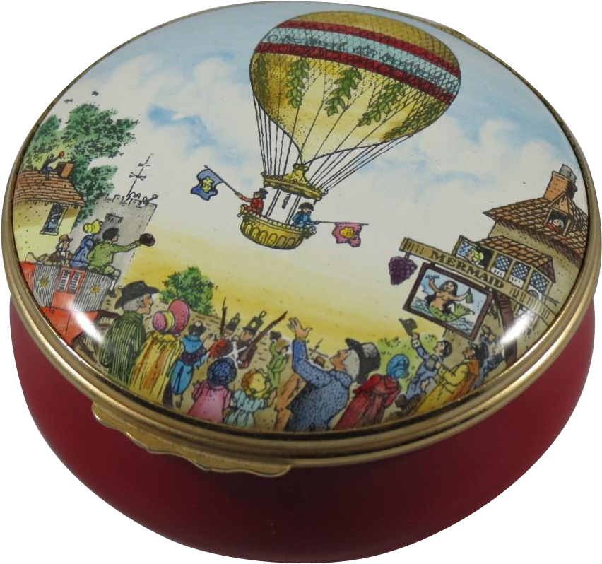 Halcyon Days Bilston & Battersea Sadler Hot Air Balloon - Bilston (851x851), Png Download
