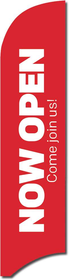 Blade Flag<br> 13'<br><font Color - Flag (257x1000), Png Download