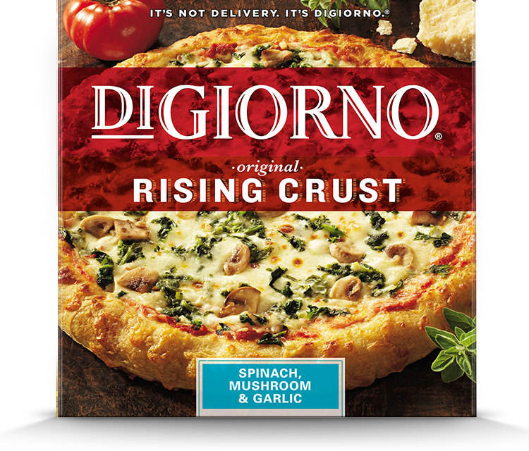 Digiorno Four Cheese Rising Crust Pizza 28.2 Oz. Box (750x640), Png Download