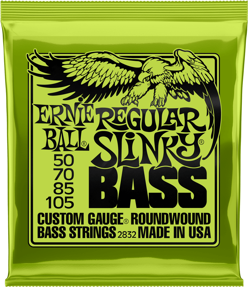 Ernie Ball 2832 Regular Slinky Round Wound Bass Strings - Ernie Ball Bass Strings (1000x1000), Png Download