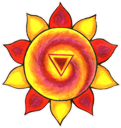 Manipura Chakra - Floral Design (500x475), Png Download
