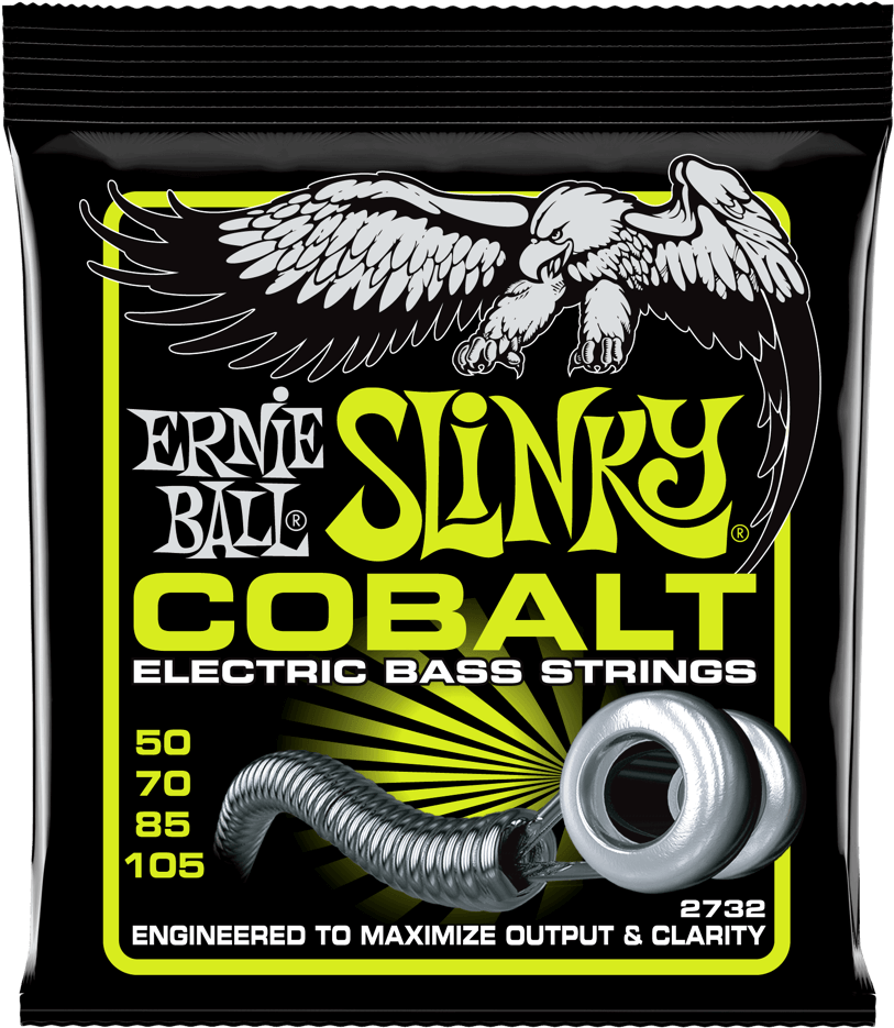 Ernie Ball Cobalt Slinky Electric Bass Guitar String - Ernie Ball Cobalt Bass Strings (1000x1000), Png Download