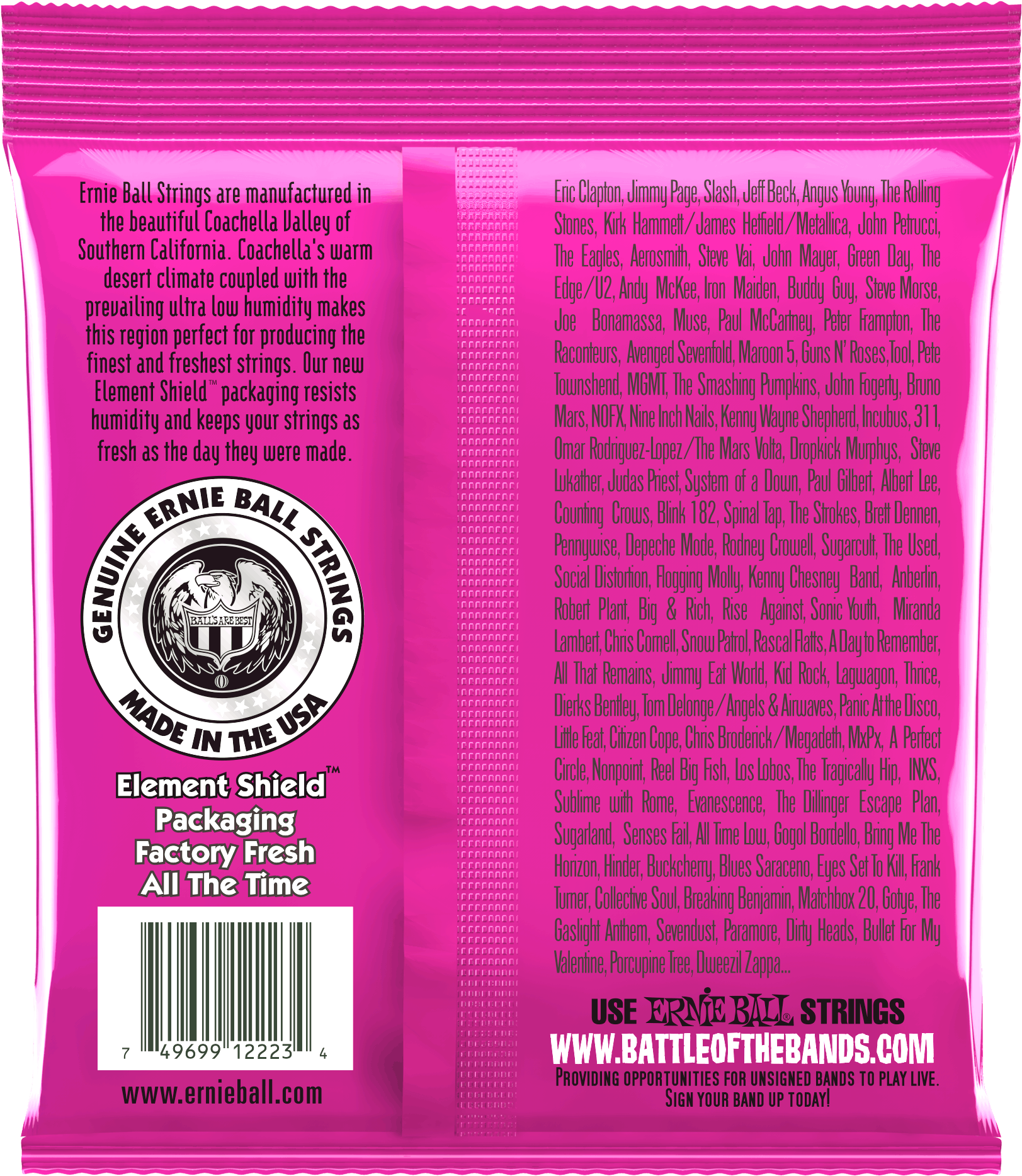 Ernie Ball 2225 Electric Guitar Strings Nickel Extra (2000x2000), Png Download