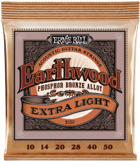 Ernie Ball 2150 Acoustic Guitar Extra Slinky - Ernie Ball 2150 Earthwood Phosphor Bronze (350x350), Png Download