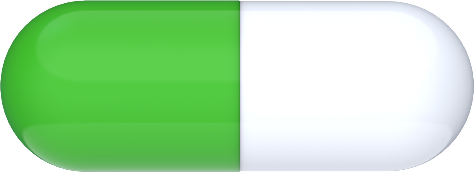 Pills Clipart Green Capsule - Plastic (1800x800), Png Download