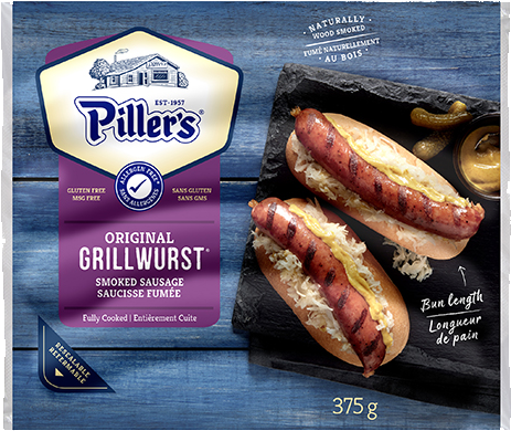 Piller's Grillwurst 375g - Food (475x475), Png Download