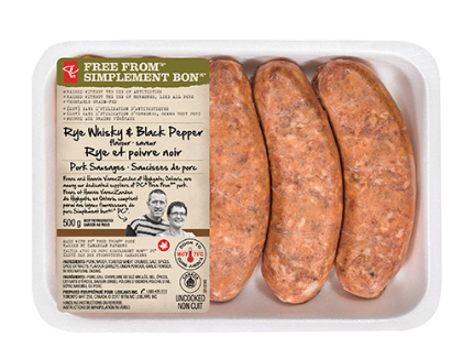 Pc® Free From® Rye Whiskey & Black Pepper Flavour Pork - Flavoured Sausages (420x420), Png Download