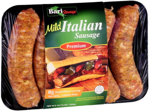 Bari Sausage Mild Italian Premium Sausage (600x600), Png Download