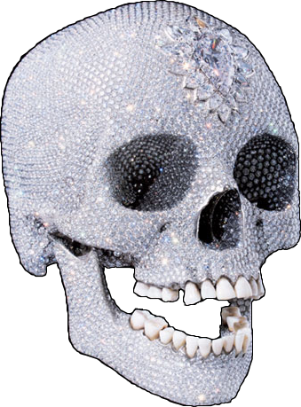 Share This Image - Damien Hirst Diamond Skull Price (339x459), Png Download