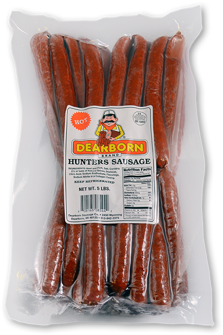Hunters Sausage - Dearborn Hunter Sausage (730x783), Png Download