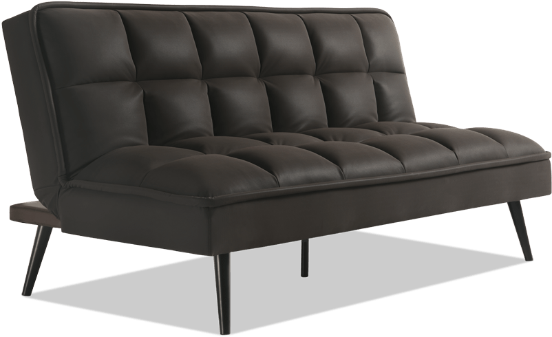Futon Png File - Black Futon (846x534), Png Download