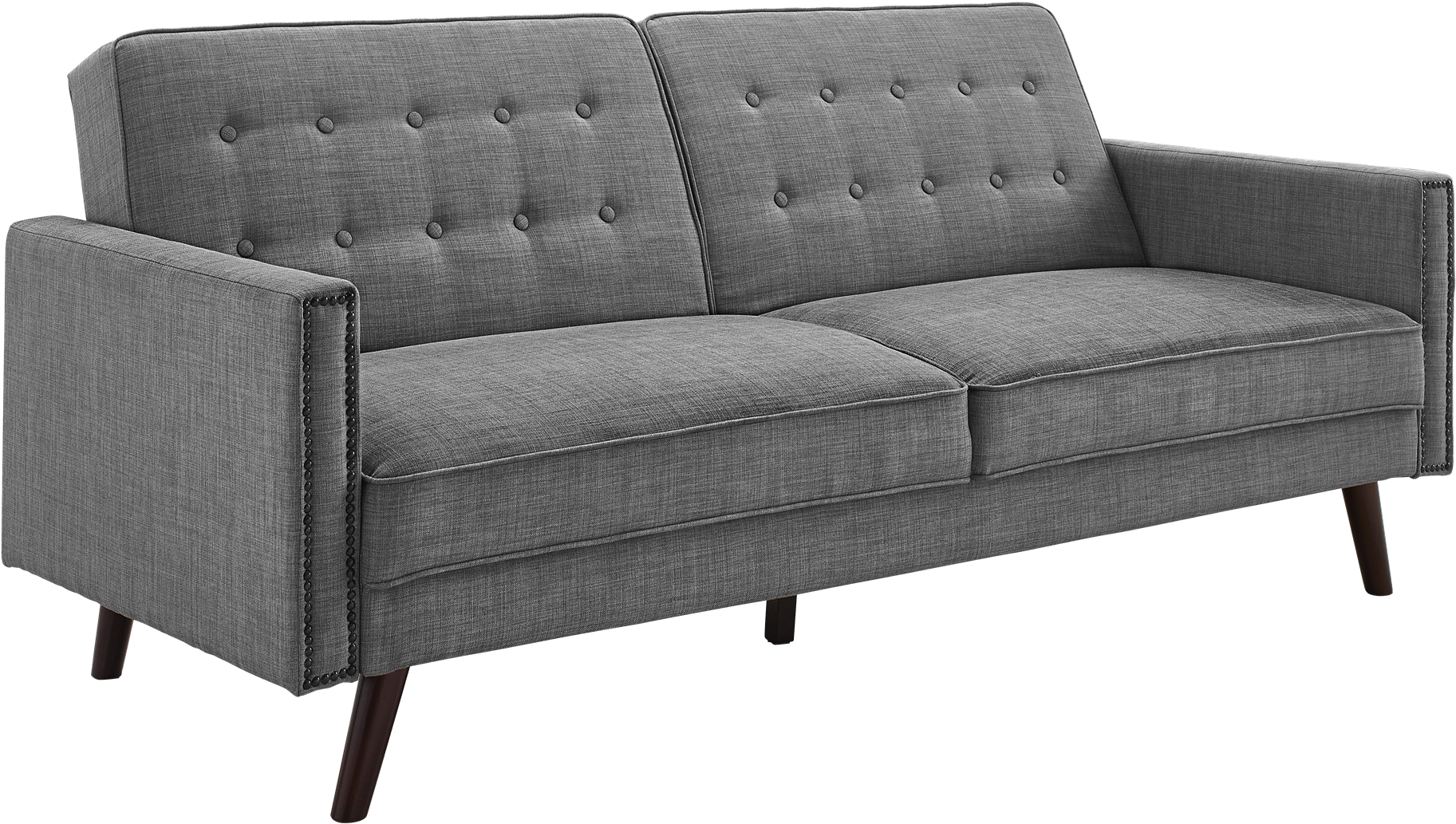 Canapé Convertible Scandinave Gris (2000x1333), Png Download