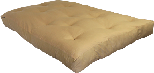 Ff Double Blown Foam Tan Left Side By Worldwide Mattress - Futon (550x350), Png Download