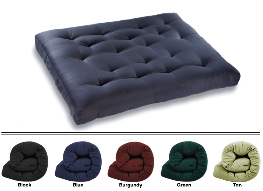 Tap To Expand - Titus Furniture 8" Cotton Futon Mattress Colour: Blue (900x624), Png Download