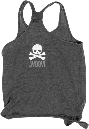 Skull & Bones Side Tank Top - Active Tank (600x600), Png Download