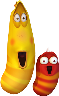 Yellow Larva (396x339), Png Download